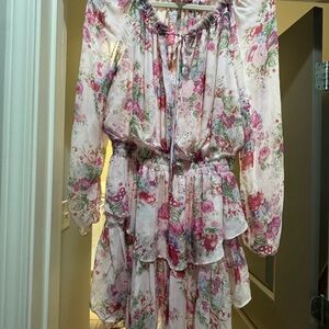 LoveShackFancy pink floral label detail